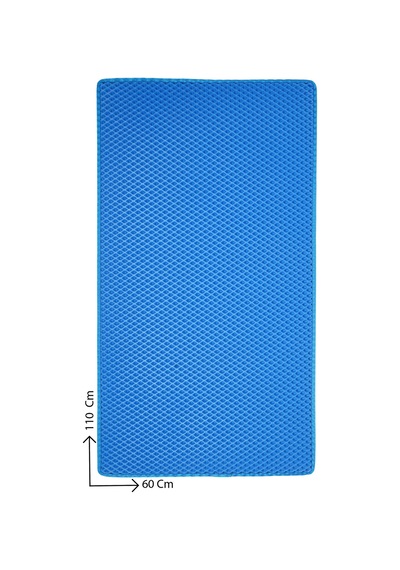 60x110 Cm Hücreli Kedi Kumu Paspası Kedi Matı Kedi Tuvalet Önü Paspası Mavi