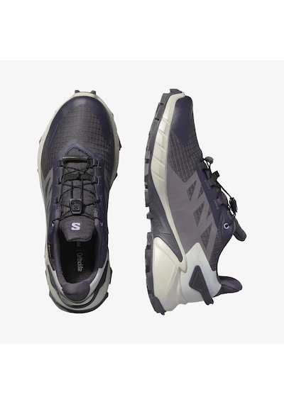 Salomon Supercross 4 Gore-tex Kadın Koşu Ayakkabısı Nine Iron L47976100 Gri