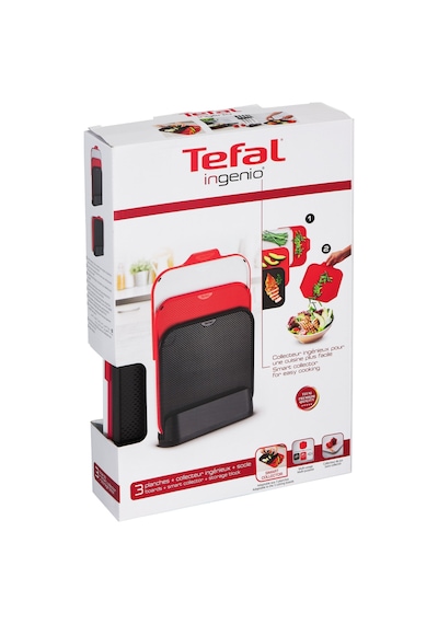 Tefal K235s5 Ingenio 4'lü Kesme Tahtası Seti Kırmızı