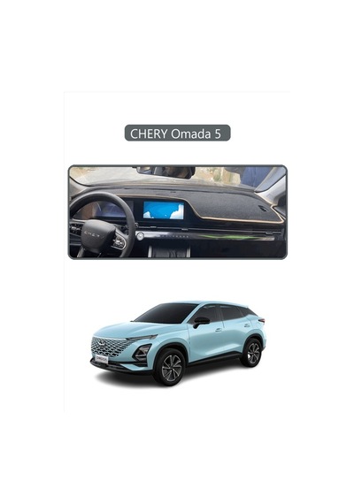Chery Omada 5 Torpido Koruma Halısı Gri Kenar
