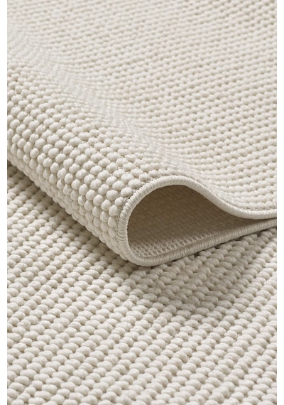 Mariesse Home Naturel Bukleli Yumuşak Dokulu Iskandinav Dokuma Halı Doho E601 Krem