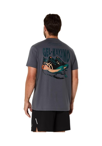 Asics Erkek Tişört Road Graphic Ss Tee 2031f026-021 Antrasit