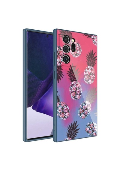 Galaxy Note 20 Ultra Kılıf Kamera Korumalı Desenli Sert Silikon Zore Epoksi Kapak NO3