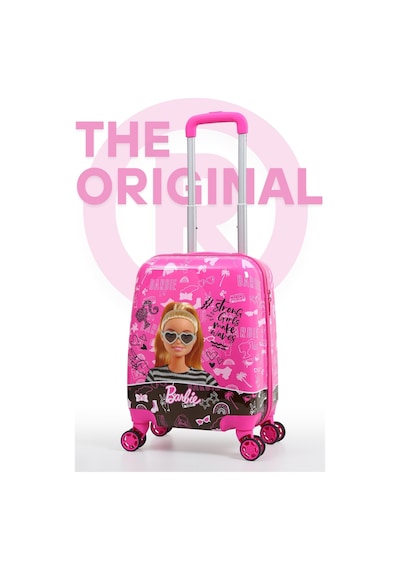 Gedox Kids Barbie Lisanslı Pembe Kız Çocuk Valizi Şık Ve Eğlenceli Tasarım Hafif Ve Dayanıklı Pembe