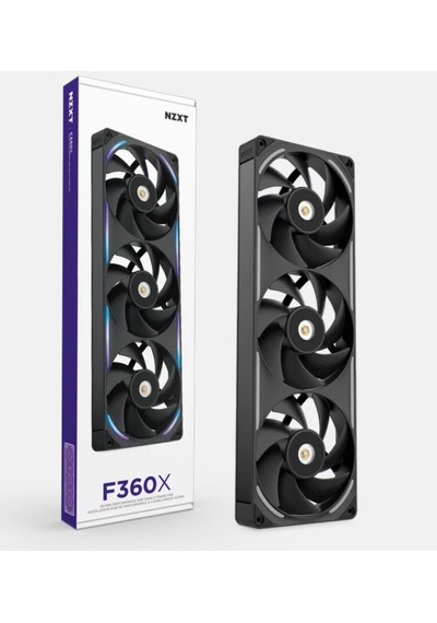 Nzxt F360x Performance Rgb Fan Black Rf-u36pn-b1 Azaz0nzx0048