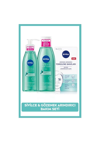 Derma Skin Clear Sivilce ve Gözenek Bakım Seti
