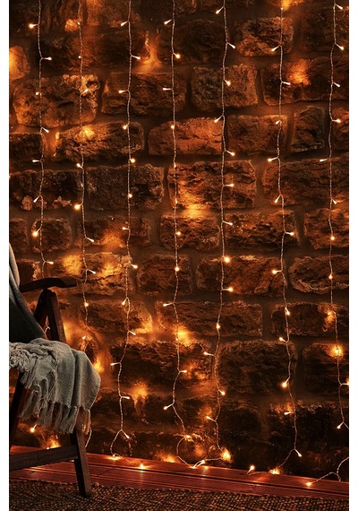 Beysüs Yılbaşı Çam Ağacı Süsü Perde Led Gün Işığı 3m X 1.5m Diğer