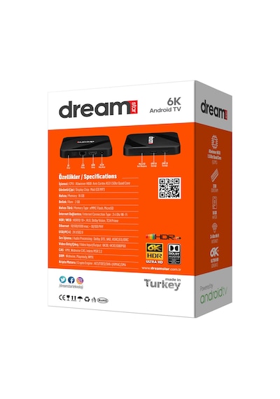 Dreamstar İ1 2 GB Ram 16 GB Hafıza Android 12 Android Tv Box