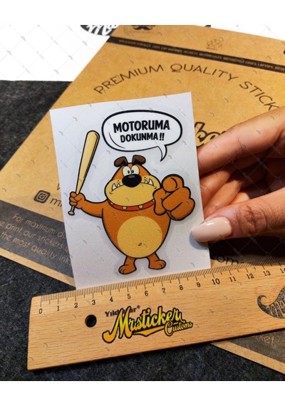 Wrn33 Motoruma Dokunma Kizgin Kopek Sticker