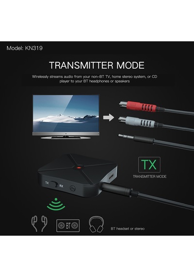 Geeroyoo "taşınabilir Bluetooth 4.2 Ses Verici/alıcı - Kablosuz Kulaklık Adaptörü"