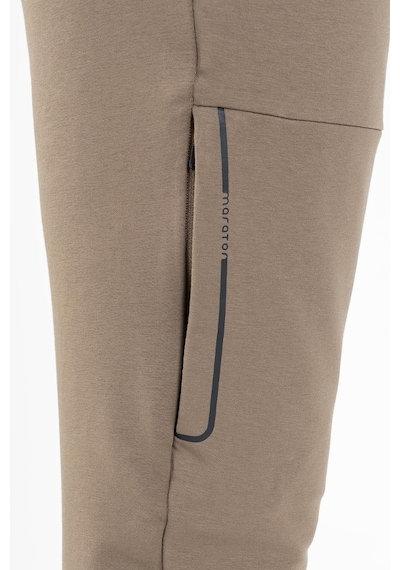 Maraton Sportswear Regular Erkek Ribana Paça Basic Kakao Eşofman Altı 21716 Kahverengi