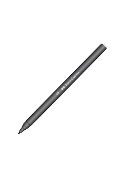 Faber-castell İğne Uçlu Keçeli Kalem Seti, 10 Lu, Siyah Renk, Havalandırmalı Kapak, Kağıt Ve Karton Yüzeyler İçin Uygun