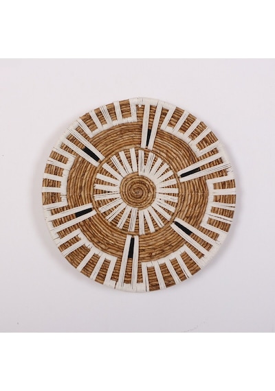 Aspendos 50x12 Cm Çap- Doğal Abaka Duvar Tabağı