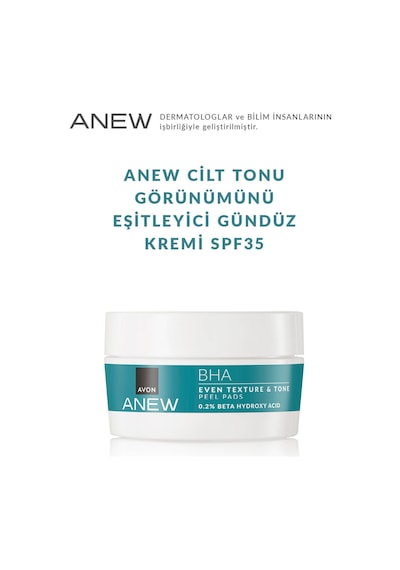 Avon Anew Bha Cilt Tonu Görünümünü Düzgünleştiren Peeling Etkili Ped 30'lu