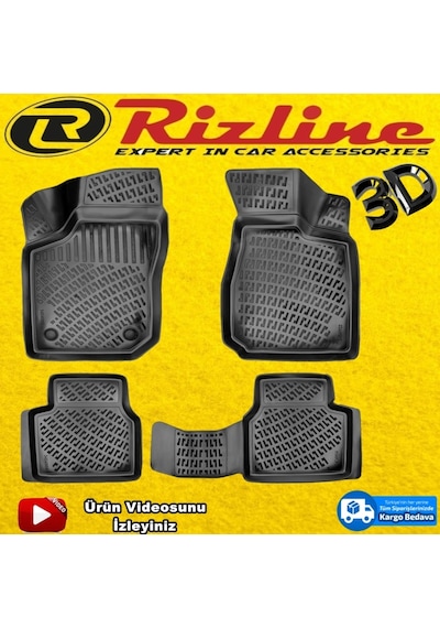 Opel Corsa B 3D Paspas Havuzlu Siyah 1993 - 2000 Arası Rizline N11.7924