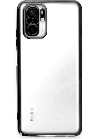 Ankaverse Redmi Note 10 Kılıf Lensli Silikon - Siyah