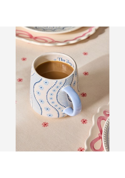 Pembe Stoneware Kupa 340 Ml