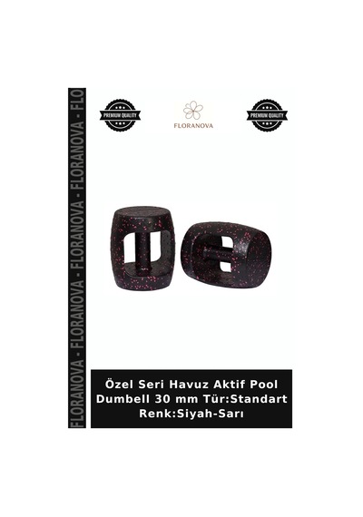 Özel Seri Havuz Aktif Pool Dumbell 30 Mm Tür:standart Renk:siyah-sarı Siyah - Sarı