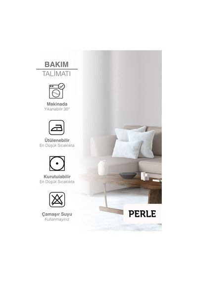 Home Daily Series Beyaz Renk Kırlent Yastık Kılıfı Beyaz