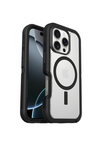 Xt Magsafe Kılıf 16 Pro Uyumlu Darbeye Karşı Koruyucu Kılıf Şeffaf Siyah Diğer