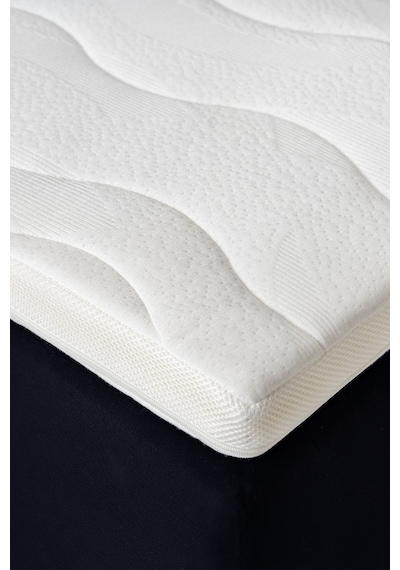 Topper 2.1 - Visco Yatak Pedi - Soft Hafızalı %100 Visco Sünger - Yıkanabilir Fermuarlı Kılıflı Beyaz