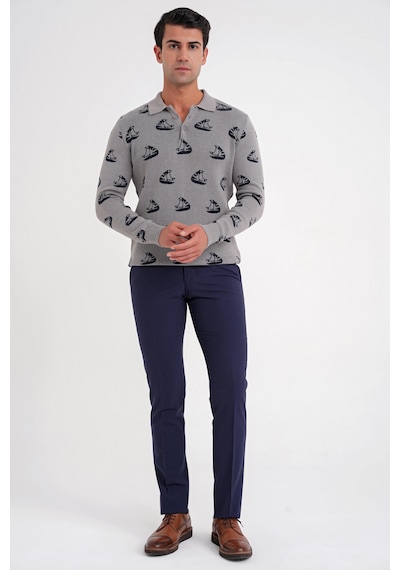 Efor P 1091 Pantolon Slim Lacivert Casual Lacivert