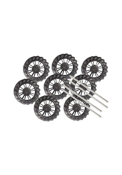 Φ45mm Plastik Tekerlek 8 Adet Mil 4 Adet