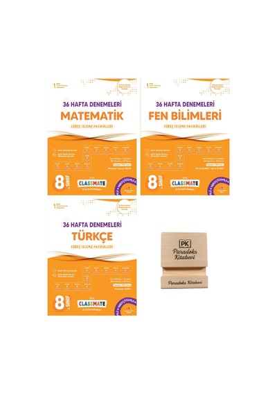 Okyanus Lgs 8. Sınıf Classmate Matematik Fen Ve Türkçe 36 Hafta Deneme 3lü Set+ Telefon Standı