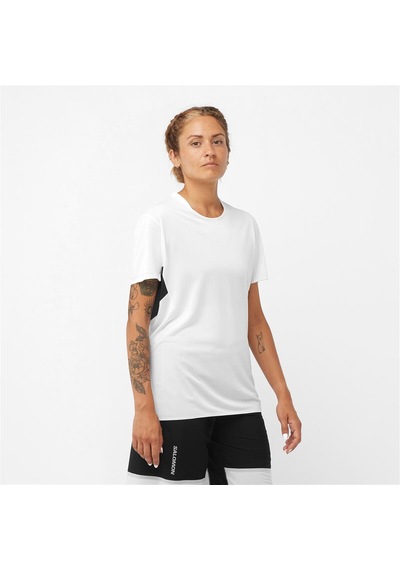 Salomon Shortney Kadın Koşu Tişört White Lc2078200 Beyaz