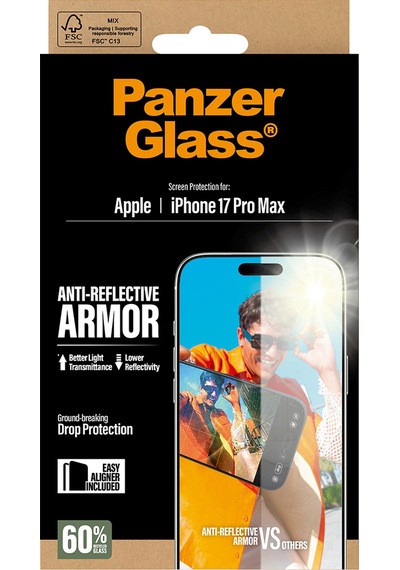 Panzerglass Anti-reflective Armor Apple Uyumlu iPhone 17 Pro Max Çerçeve Aparatlı Armor Ekran Koruyucu