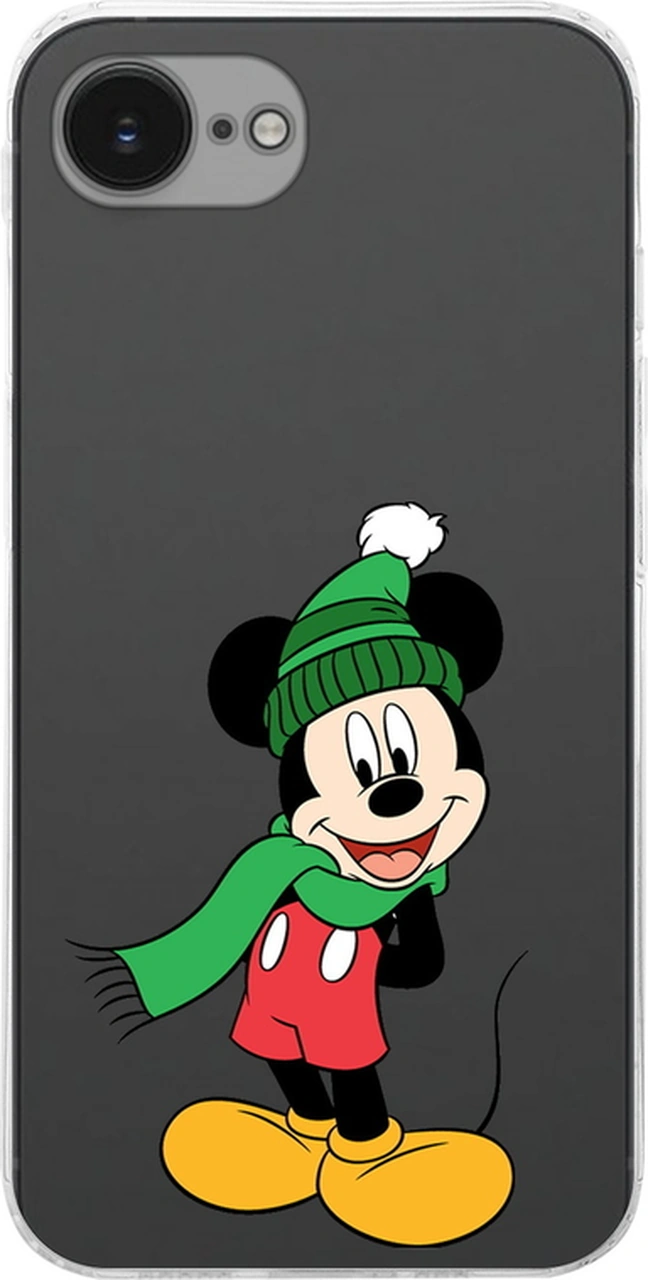 Apple Uyumlu iPhone 16e İle Mickey Mouse 7 Baskılı Kamera Korumalı Şeffaf Kılıf