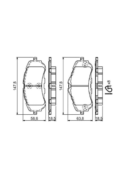 Opel Combo E 1.5d 2018-2025 Bosch Ön Balata