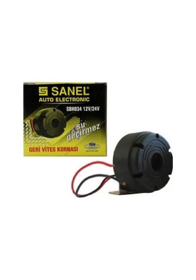 Sanel SBH834 12-24V Su Geçirmez E Onaylı R-10 Geri Vites Kornası