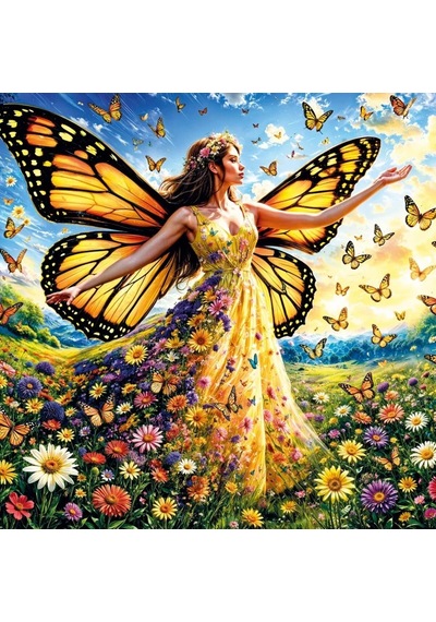 20093 Puzzle 500 Lady Butterfly