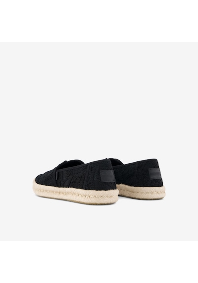 10023026 Black Espadril Kadın 10023030 10023026 Toms Alpargata Rope 2.0 Floral Crochet
