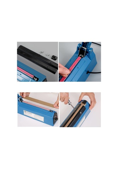 Packtech Poşet Ağzı Yapıştırma Kapama Makinesi Plastik Gövde - 30 Cm