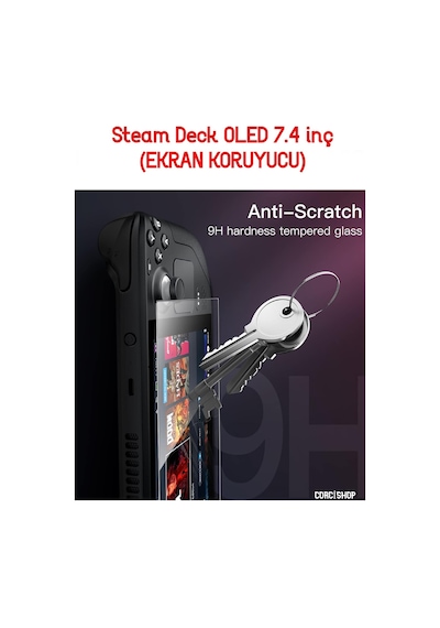 Steam Deck Oled 7.4 İnç Oyun Konsolu Nano Uyumlu Esnek Ekran Koruyucu