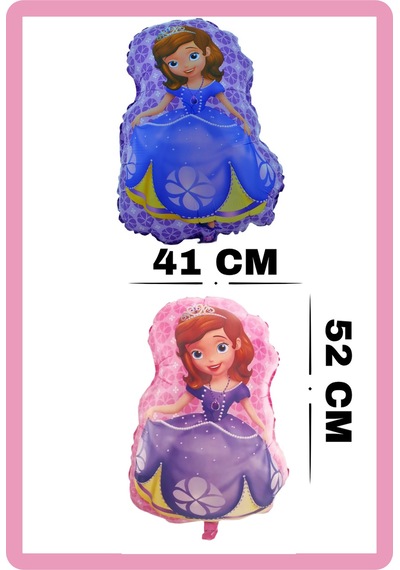 Folyo Balon Kartanesi Prensesi Sofya 41 52 Cm Helyum Uyumu Doğum Günü Balonu Mor