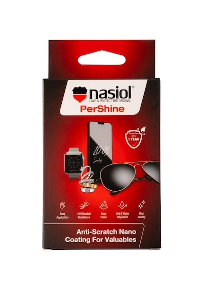 Nasiol-SET 3-Kişisel Eşyalar Nano Kaplama 3'lü Seti-Ayakkabı,Kıyafet,Saat,Gözlük,Tablet Yüzeyleri
