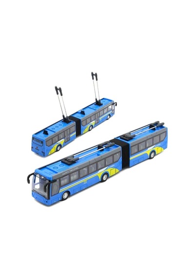 Ctoy Ht227 Uzaktan Kumandalı Körüklü Şehir Otobüsü 61984 Mavi Çok Renkli