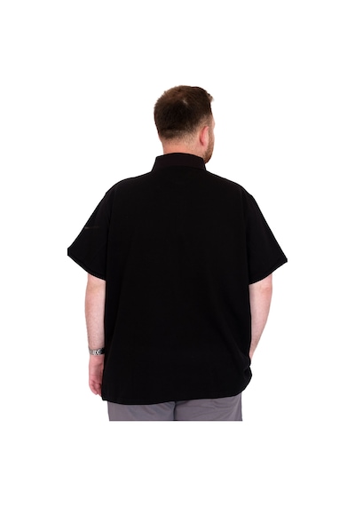Mode Xl Büyük Beden Erkek T-shirt Polo Yaka Yourself U25310 Siyah Siyah
