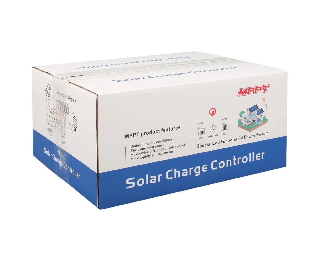 Sunsolar Mpk40 Mppt Solar Şarj Kontrol Cihazı 40a 12v 24v 36v 48v Otomatik 250v Maksimum Pv Lcd Ekranlı Rs485 Portlu