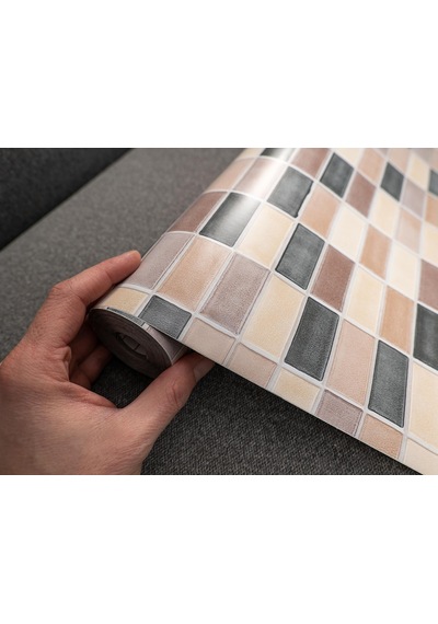 Ecce EFL079 Desenli Kendiliginden Yapışkanlı Kaplama Folyosu 45 CM x 1 MT