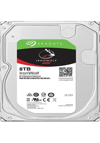 Seagate Ironwolf 3,5" 8tb 256mb St8000vn004, 7200rpm, Server/nas Hdd