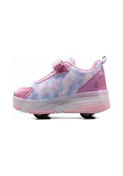 Enoch Çocuk Patenli Işıklı Tekerlekli Spor Ayakkabı & Rahat Cırt Cırtlı Kaykay Ayakkabı 4 Tekerli Sneaker Pembe Enoch Çocuk Patenli Işıklı Tekerlekli Spor Ayakkabı & Rahat Cırt Cırtlı Kaykay Ayakkabı 4 Tekerli Sneaker Pembe