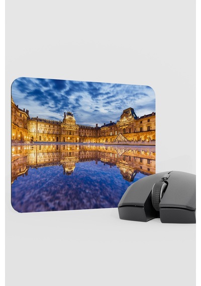 Louvre Müzesi Fransa V4 22x18 Gaming Kauçuk Kaymaz Taban Mouse Pad Fare Altlığı