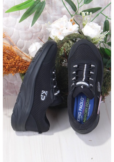 Fort King Luna Rahat Hafif Memory Foam Taban Sneaker Kadın Ayakkabı Siyah