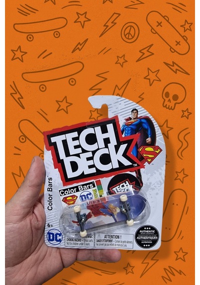 Tech Deck Color Bars X Dc Superman Serisi Supergirl Grafik Parmak Kaykay