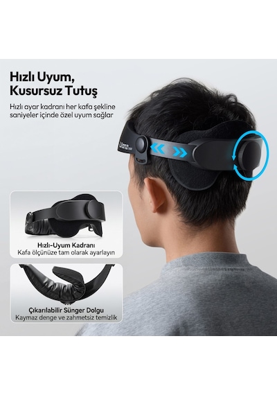 Ulanzi Cm029 Ayarlanabilir Aksiyon Kamera Ve Telefon Head Mount Pov Çekim Sistemi - C098a Siyah