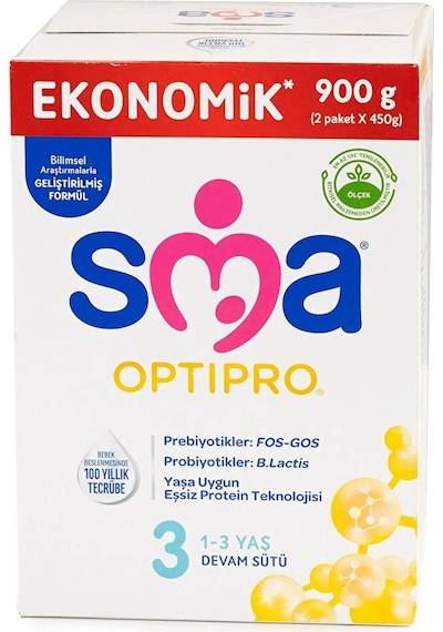 Sma Optipro 3 Probiyotik Bebek Sütü 900 G